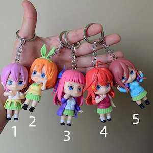 Writer: The Quintessential Quintuplets  Keychain pendant school bag doll decoration keychain