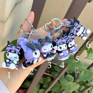 Writer: Kuromi Keychain pendant school bag doll decoration keychain