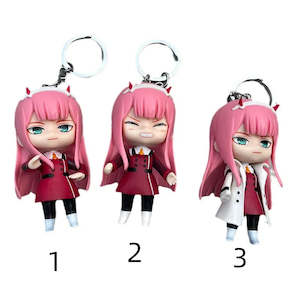 Darling in the Franxx Keychain pendant school bag doll decoration keychain