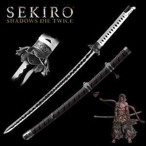 Metal Sword Genichiro's Black Mortal Blade Sekiro: Shadows Die Twice 4111B