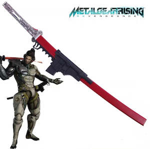 Sharpened Metal Gear Rising Samuel Rodrigues HF Muramasa Sword with Gun Scabbard 3004-1