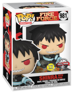 FUNKO Pop! Animation: Fire Force -981 Shinra (With Fire) GLOWS IN THE DARK SPECIAL EDITION