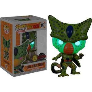 FUNKO Pop! Animation Dragon Ball Z -947 Cell (First Form) GLOWS INT THE DARK SE