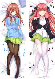 The Quintessential Quintuplets Miku Nakano Dakimakura HUGGING PEACH SKIN BODY PILLOW (T56)