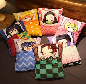 Writer: Demon Slayer Plush Toy Stuffed Cushion Pillow (Cute Sleeping Style)