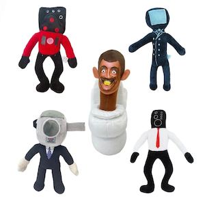 Skibidi Toilet Plush Stuffed Doll Toys Toiletman Cameraman Speakerman TVman Gift