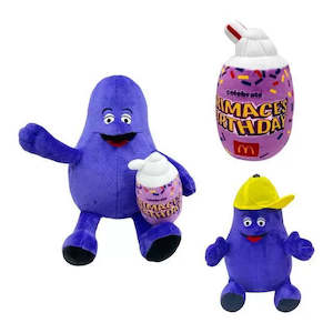 Writer: Grimace Plush Grimace Stuffed Animal plushies Grimace Yellow Hat Stuffed Plushie Toys Grimace Doll Plush Figure Toys