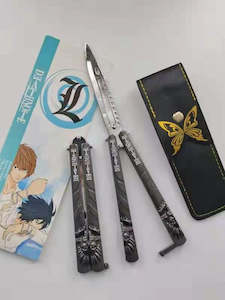 Writer: Death Note Anime Butterfly Knife (Blunt Blade - Non sharp).