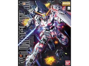 BANDAI Gundam MG 1/100 RX-0 Unicorn Gundam FULL PSYCHO-FRAME PROTOTYPE MOBILE SUIT Model Kit