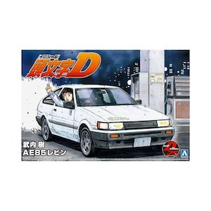 AOSHIMA Initial D Itsuki Takeuchi's AE85 Toyota Levin 1/24 Scale Model Kit