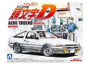 AOSHIMA Initial D Takumi Fujiwara's AE86 Trueno (Toyota) 1/32 Scale Model Kit