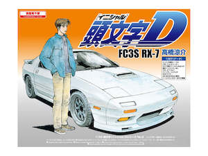 Writer: AOSHIMA Initial D Ryousuke Takahashi's FC3S RX-7 1/32 Scale Model Kit