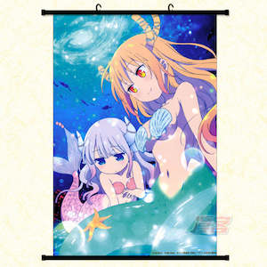 Wall Scroll - Miss Kobayashi's Dragon Maid Tohru Kobayashi & Kanna Kamui