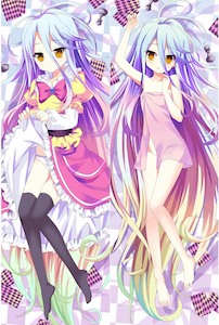 No Game No Life Shiro Dakimakura HUGGING PEACH SKIN BODY PILLOW (N25）