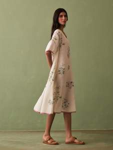 BOTANICAL LINEN DRESS