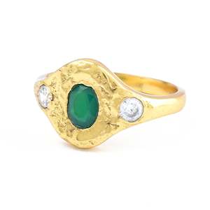 All: LUCIA RING | GREEN OYNX