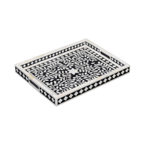 BONE INLAY TRAY | BLACK