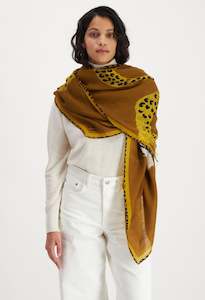 CHATOU 130 Scarf- GOLD BROWN by Inouï Edition