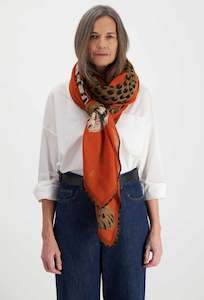 Scarves 20 Off: CHATOU 130 Scarf- ORANGE by Inouï Edition