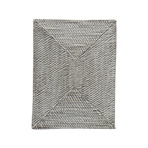 RECTANGLE  RATTAN PLACEMAT | WHITEWASH