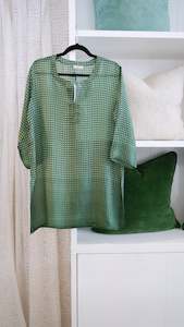 INDIA SILK TUNIC | SHORT | EMERALD