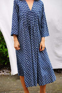 LUCIA COTTON DRESS | NAVY