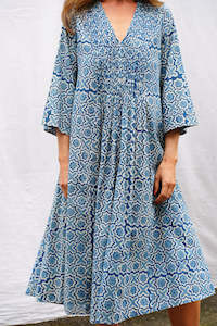 LUCIA COTTON DRESS | INDIGO