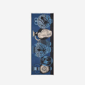 MYKONOS- BLUE SCARF by Inoui Editions