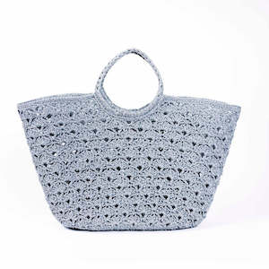 SOPHIA CROCHET BASKET | SILVER