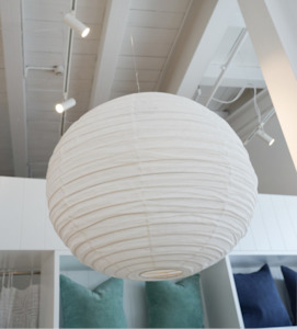 All: LINEN LIGHT SHADE | ROUND WHITE | LARGE