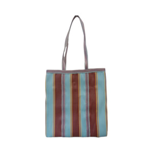 PARISIAN COOL- BEACH BAG BLUE RECYCLED PLASTIC