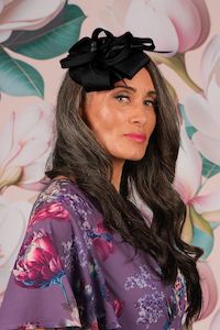 Leonie Fascinator - Black