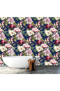 Magnolia Festive Mural Wallpaper - 2.7m x 3m