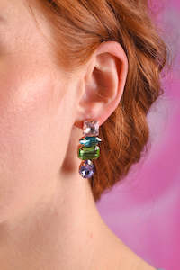 Carpet laying: Jewell Earrings - Pastel Multi