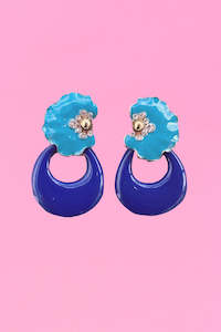 Daphne Earrings - Royal Blue