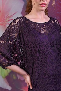 Carpet laying: Blair Lace Dress - Purple - SALE