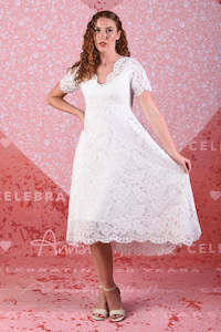 Carpet laying: Moon Light Dress with Slip - Ivory