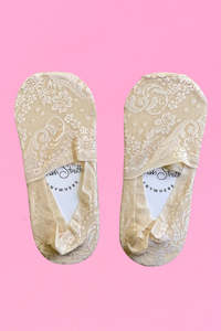 Marley Lace Sockettes | NUDE