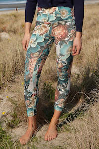 Shannon Yoga Legging - Blue Bloom