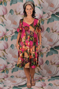 Carpet laying: Patty Dress - Cerise Songbird