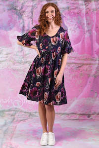 Saski Tina Dress - Purple Sunflower