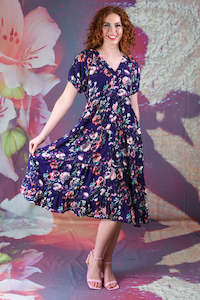 Corsica Magic Dress - Bouquet Indigo | SALE