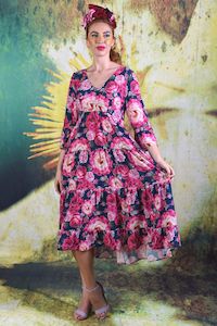 Magic Aster Dress - Rose | SALE