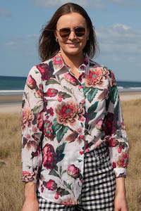 Elsie Cotton Shirt - Ataahua Floral