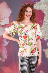 Kennedy Top - Robin Floral - SALE