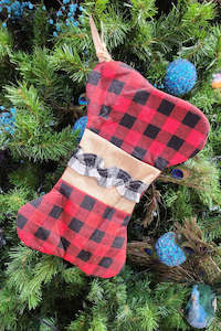 AS Christmas Bone Stocking - Red | SALE