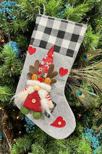 AS Mrs. Claus Stocking - Grey | SALE