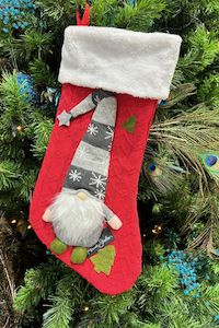 AS Knit Santa Stocking - Red | SALE