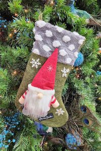 AS Santa Spot Stocking - Olive | SALE