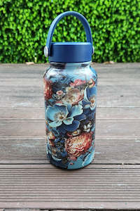 AS Water Bottle With Handle - Blue Bloom